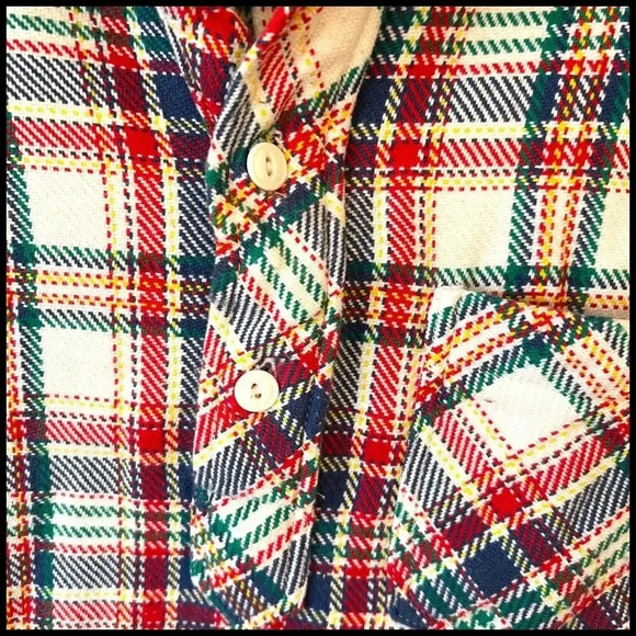 The Nutter Chubbies Plaid Pullover Shirt Mens Size L Long Sleeve Heavyweight USA - Picture 4 of 10